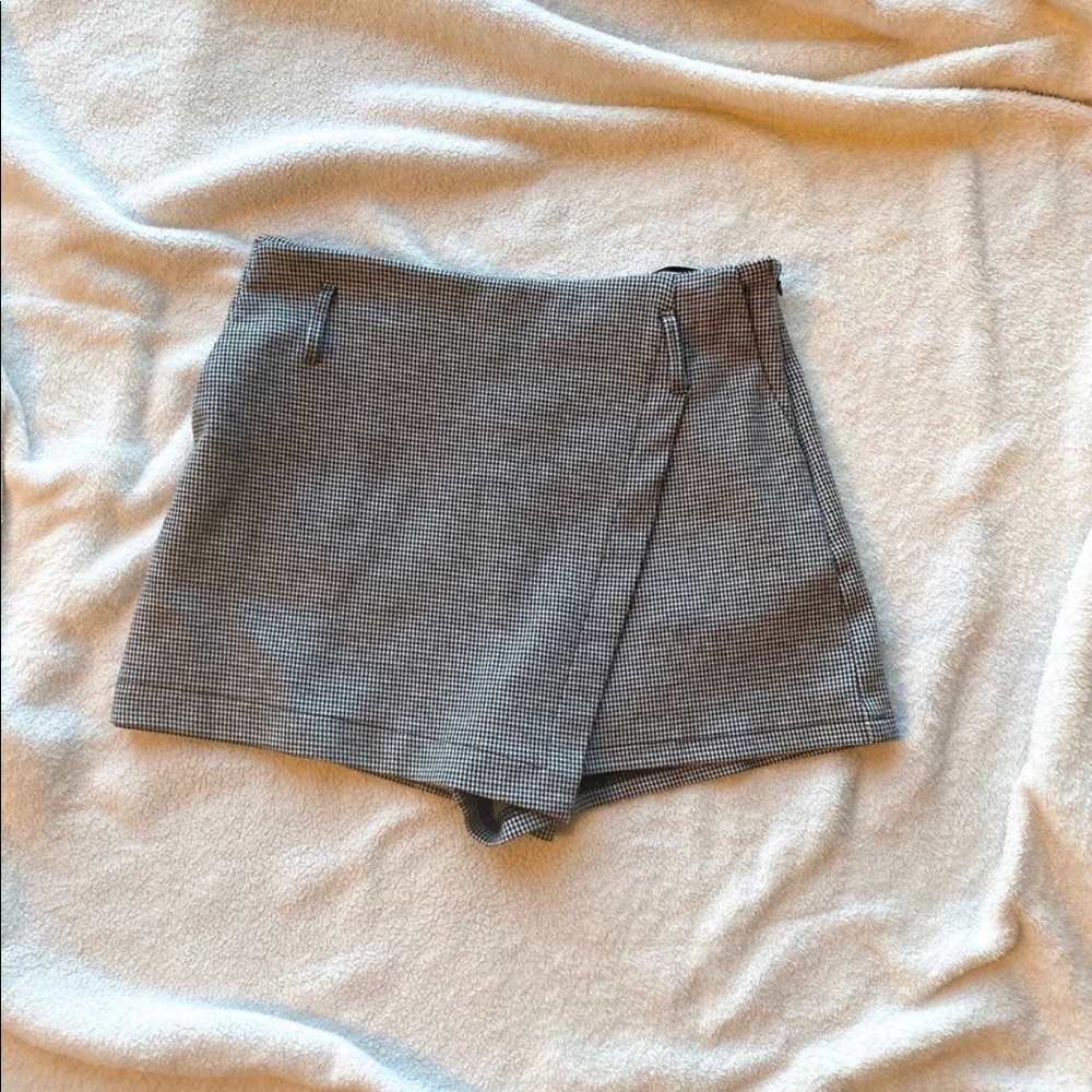 Black & White Checker Skort